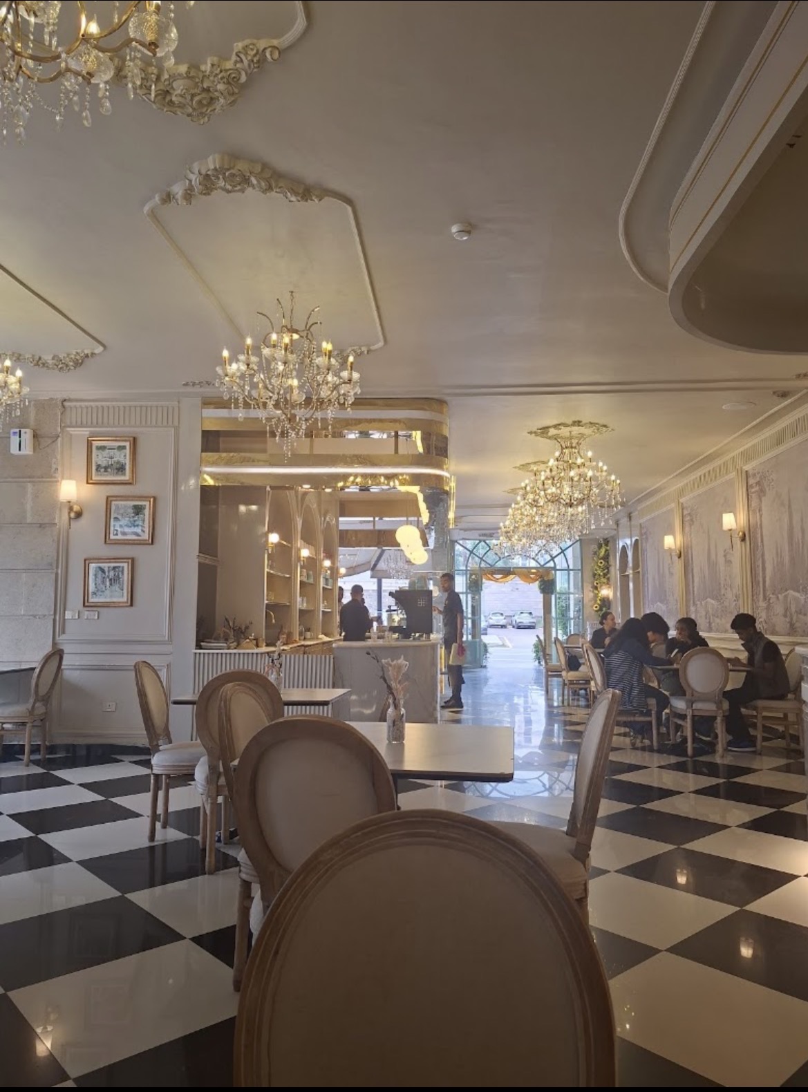 Long view through The Dessert Bar dining room